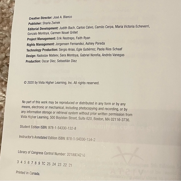 Enfoques Fifth Edition Student Edition - Loose Leaf - by Jose A. Blanco - Picture 7 of 10